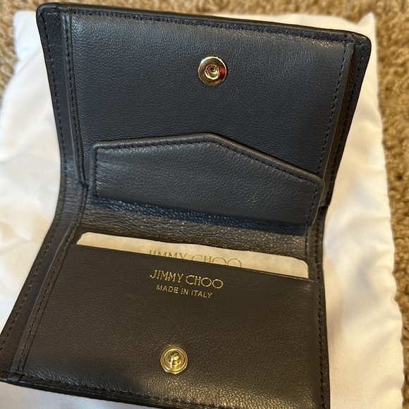 Jimmy Choo ballet pink and gray leather wallet - Picture 4 of 5